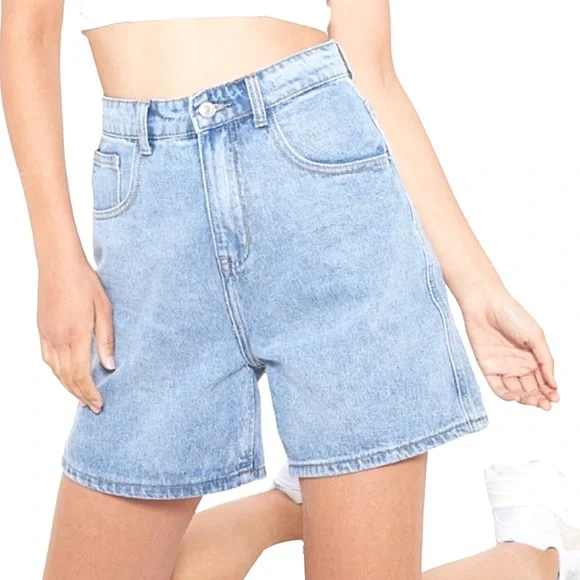 Vintage Shorts Vintage 9s Lee High Rise Loose Fit Bermuda Mom